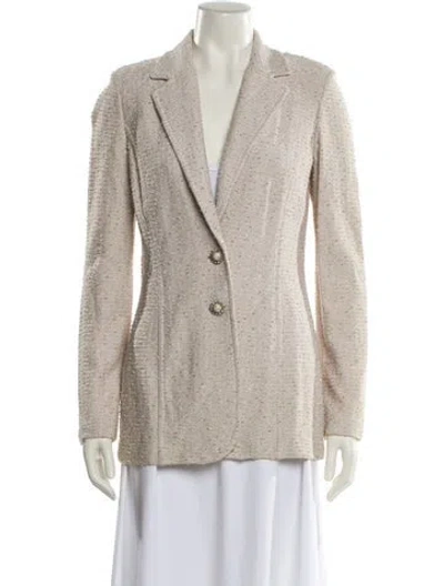 Pre-owned St John Blazer In Neutral
