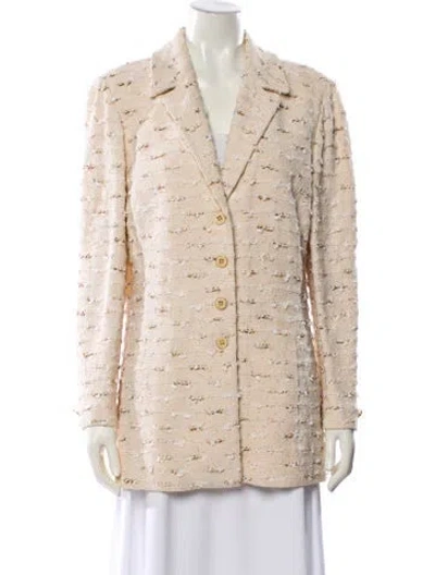 Pre-owned St John Blazer In Neutral