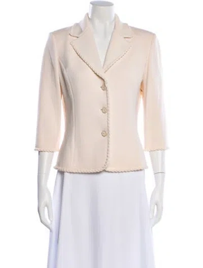 Pre-owned St John Blazer In Neutral