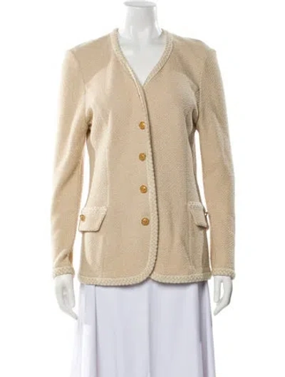 Pre-owned St John Blazer In Neutral