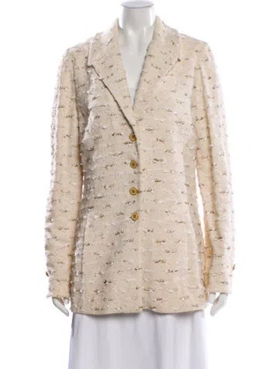 Pre-owned St John Blazer In Neutral