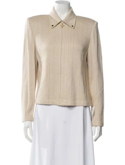 Pre-owned St John Blazer In Neutral