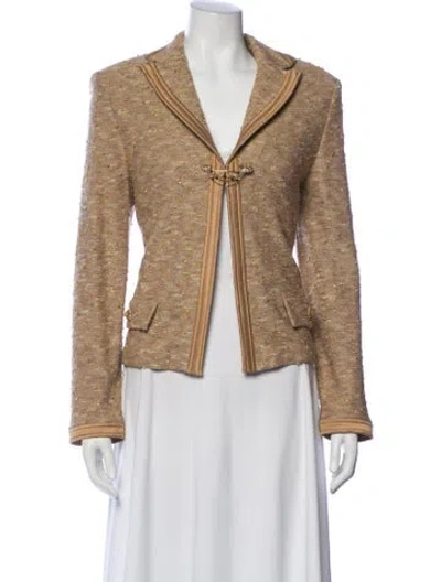 Pre-owned St John Blazer In Neutral