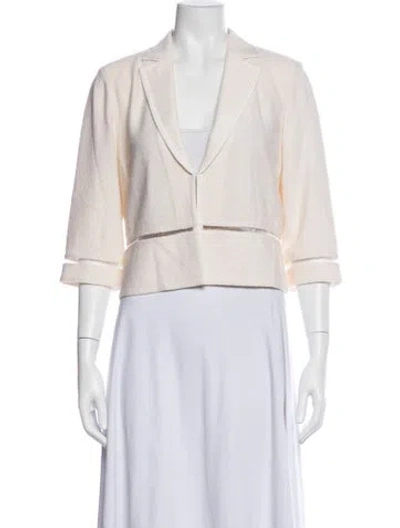 Pre-owned St John Blazer In Neutrals/pink