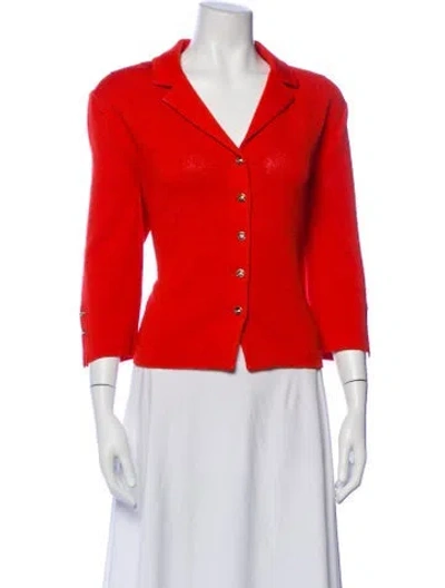 Pre-owned St John Blazer In Orange