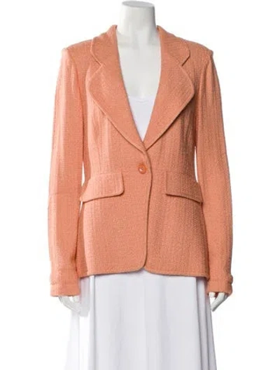 Pre-owned St John Blazer In Orange