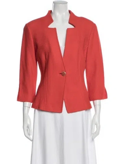 Pre-owned St John Blazer In Orange