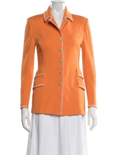 Pre-owned St John Blazer In Orange