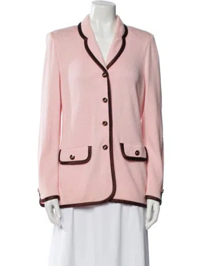 Pre-owned St John Blazer In Pink