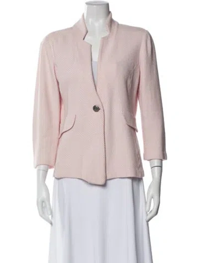 Pre-owned St John Blazer In Pink