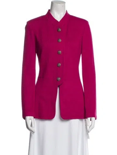 Pre-owned St John Blazer In Pink