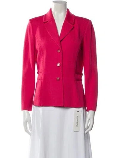 Pre-owned St John Blazer In Pink
