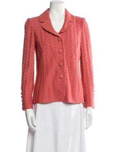 Pre-owned St John Blazer In Pink