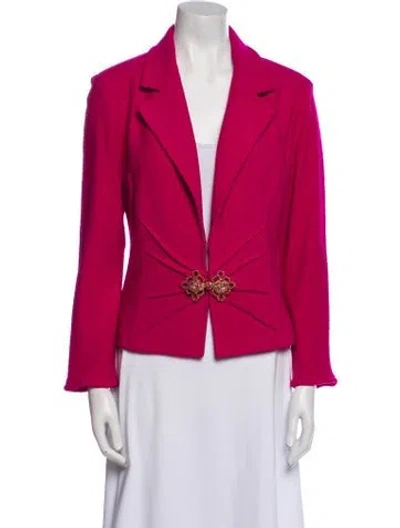 Pre-owned St John Blazer In Pink