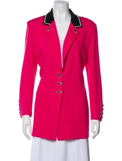 Pre-owned St John Blazer In Pink