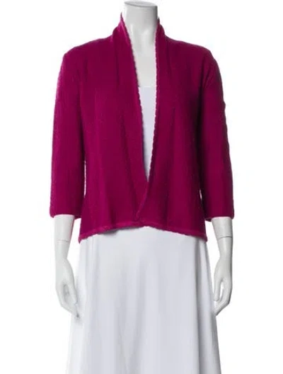 Pre-owned St John Blazer In Pink