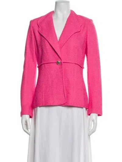 Pre-owned St John Blazer In Pink