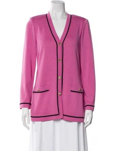 Pre-owned St John Blazer In Pink