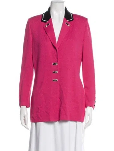 Pre-owned St John Blazer In Pink