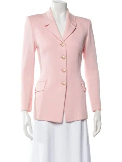 Pre-owned St John Blazer In Pink