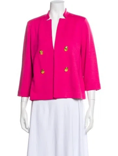 Pre-owned St John Blazer In Pink