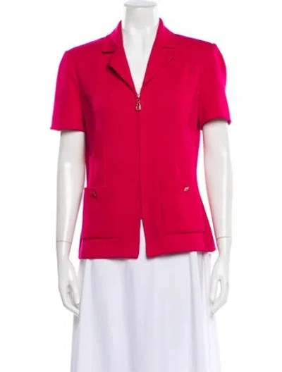 Pre-owned St John Blazer In Pink