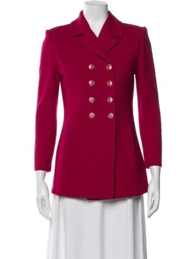 Pre-owned St John Blazer In Pink