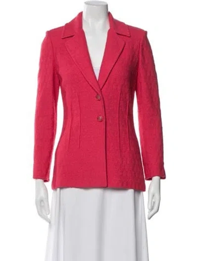Pre-owned St John Blazer In Pink