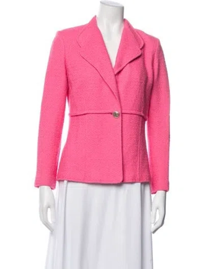 Pre-owned St John Blazer In Pink