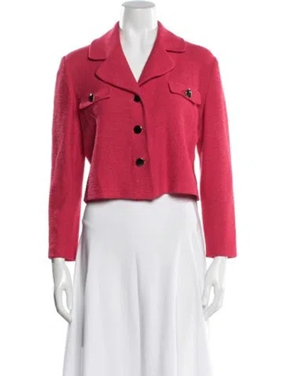 Pre-owned St John Blazer In Pink