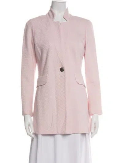 Pre-owned St John Blazer In Pink
