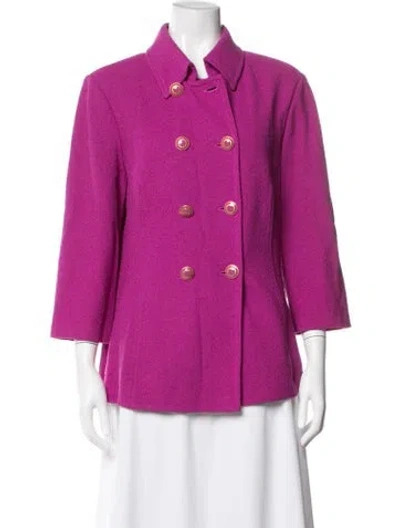 Pre-owned St John Blazer In Pink