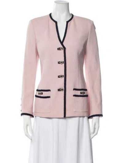 Pre-owned St John Blazer In Pink