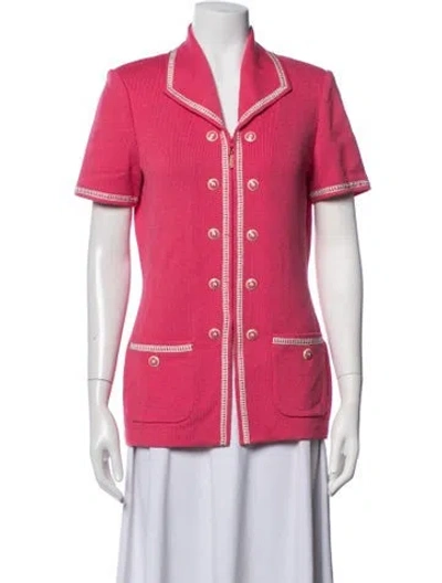 Pre-owned St John Blazer In Pink
