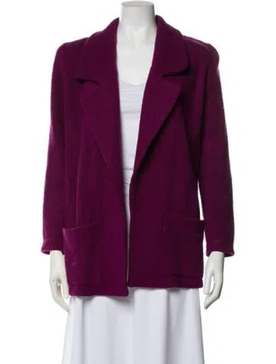 Pre-owned St John Blazer In Purple