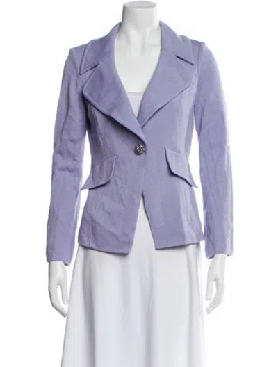 Pre-owned St John Blazer In Purple