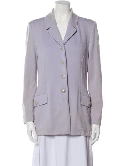 Pre-owned St John Blazer In Purple