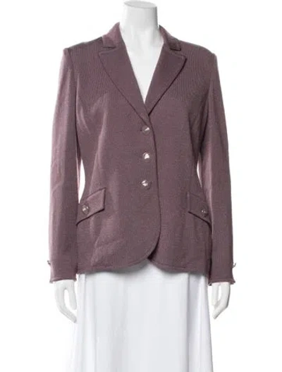 Pre-owned St John Blazer In Purple