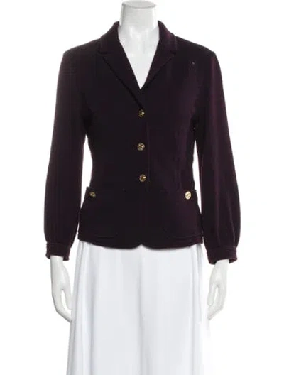 Pre-owned St John Blazer In Purple