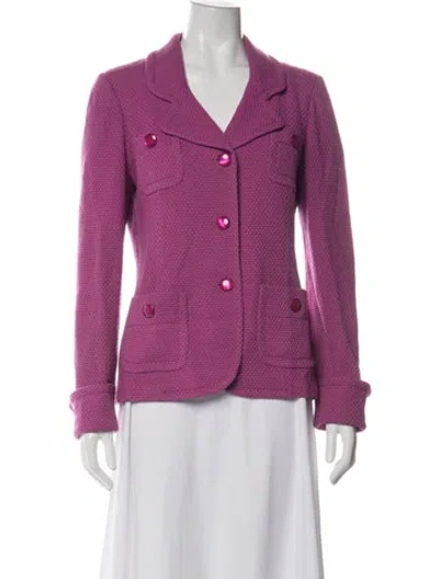 Pre-owned St John Blazer In Purple