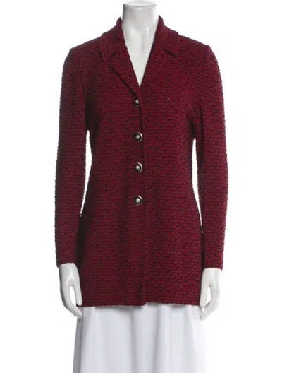 Pre-owned St John Blazer In Red