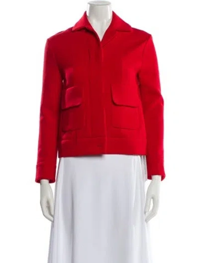 Pre-owned St John Blazer In Red