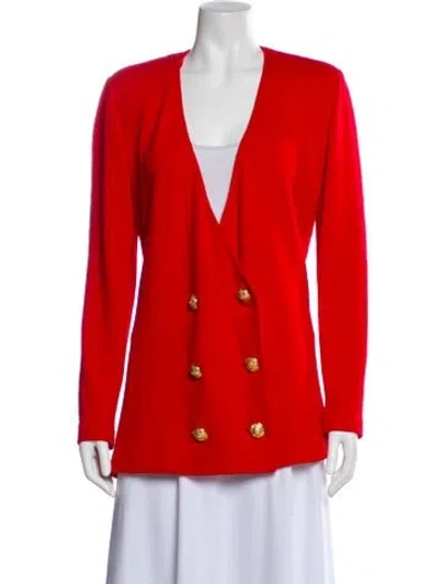 Pre-owned St John Blazer In Red