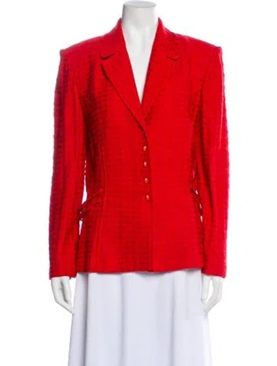 Pre-owned St John Blazer In Red