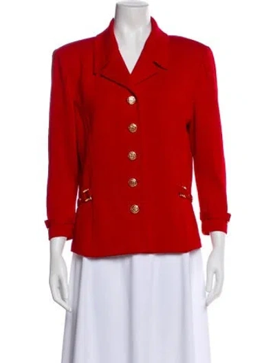 Pre-owned St John Blazer In Red