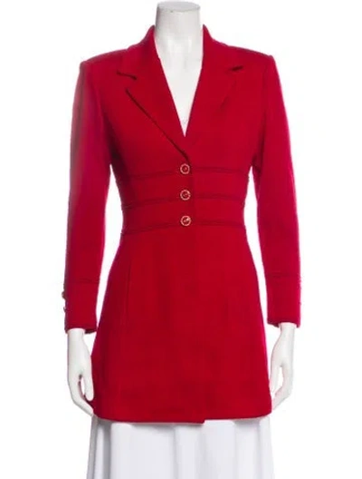 Pre-owned St John Blazer In Red