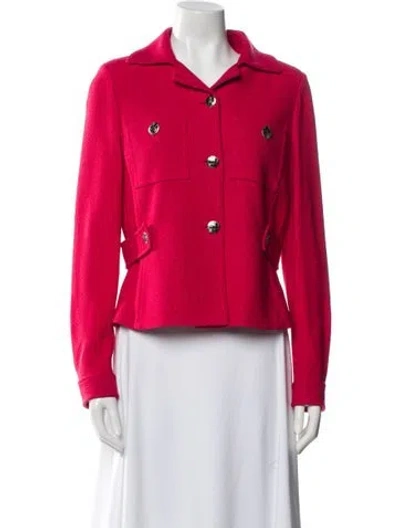 Pre-owned St John Blazer In Red
