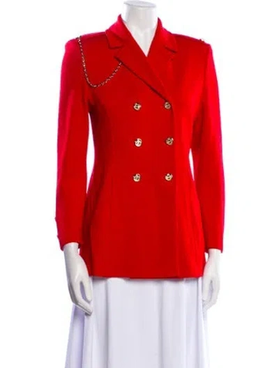 Pre-owned St John Blazer In Red