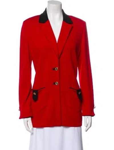 Pre-owned St John Blazer In Red