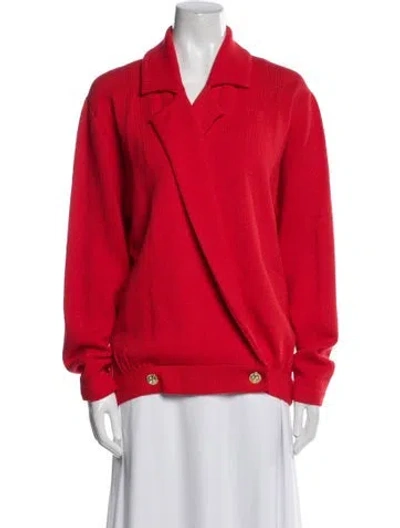Pre-owned St John Blazer In Red